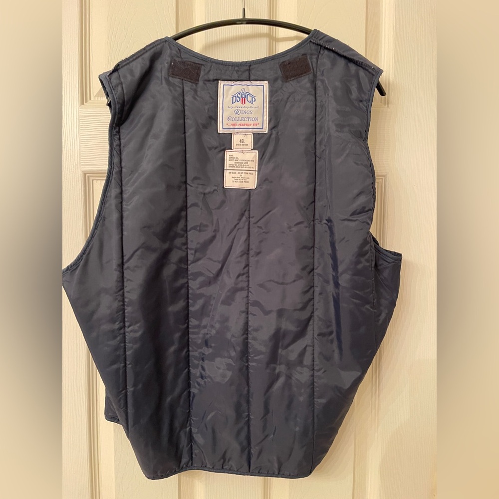US Coast Guard DSCP Wings Bomber Jacket 46L Removable Liner Navy - Picture 8 of 9